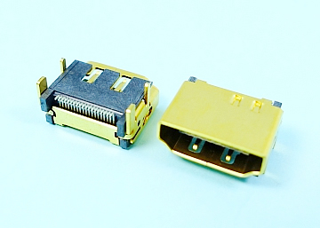 HDMI A Type 19Pin Female  SMT  SHELL DIP