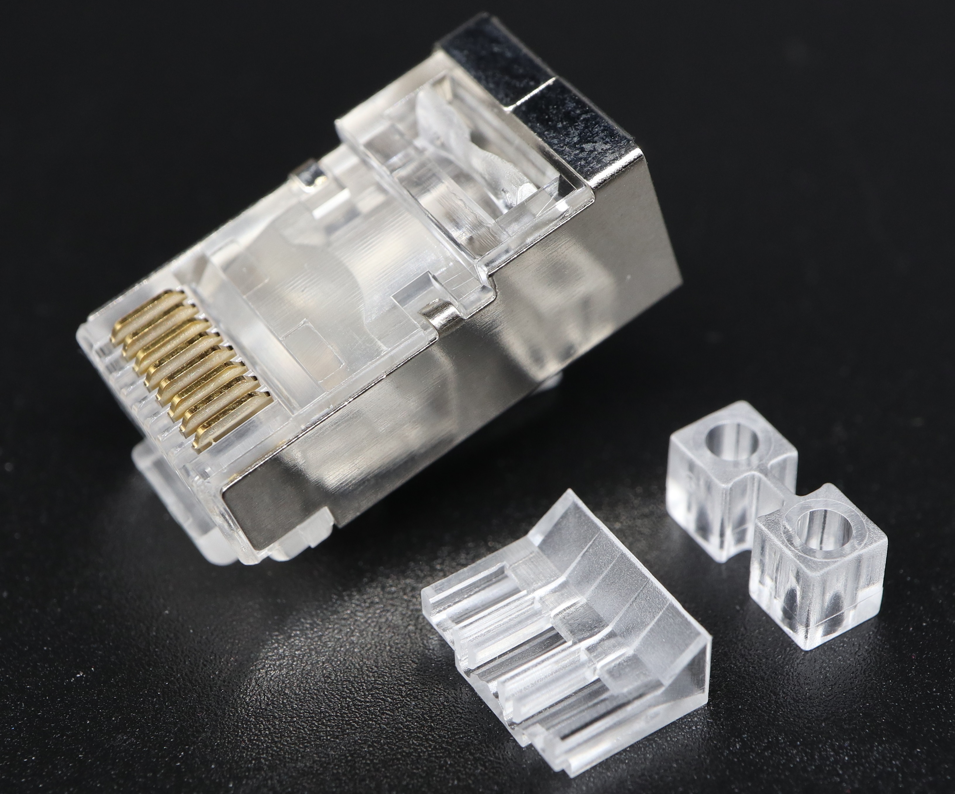 P8-064-10 - C6A 8P8C-F-RV STP RJ45 Modular Plug - Plug Master Industrial Co., Ltd.